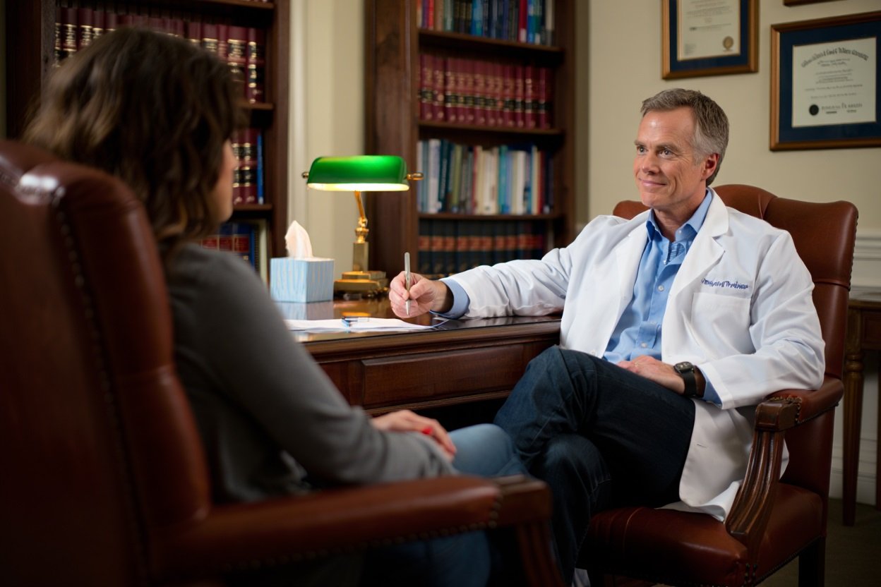 Врач проводит консультацию